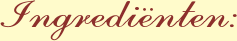Ingredinten